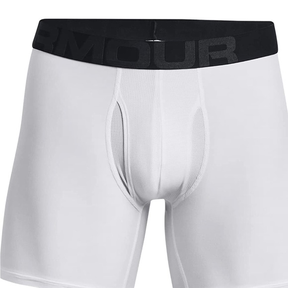 Under Armour Fitted Tech Boxers 6 Inch Compression - Picture 1 of 3